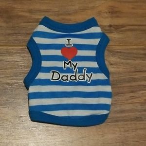 NWOT I ❤ DADDY Tees for Pets